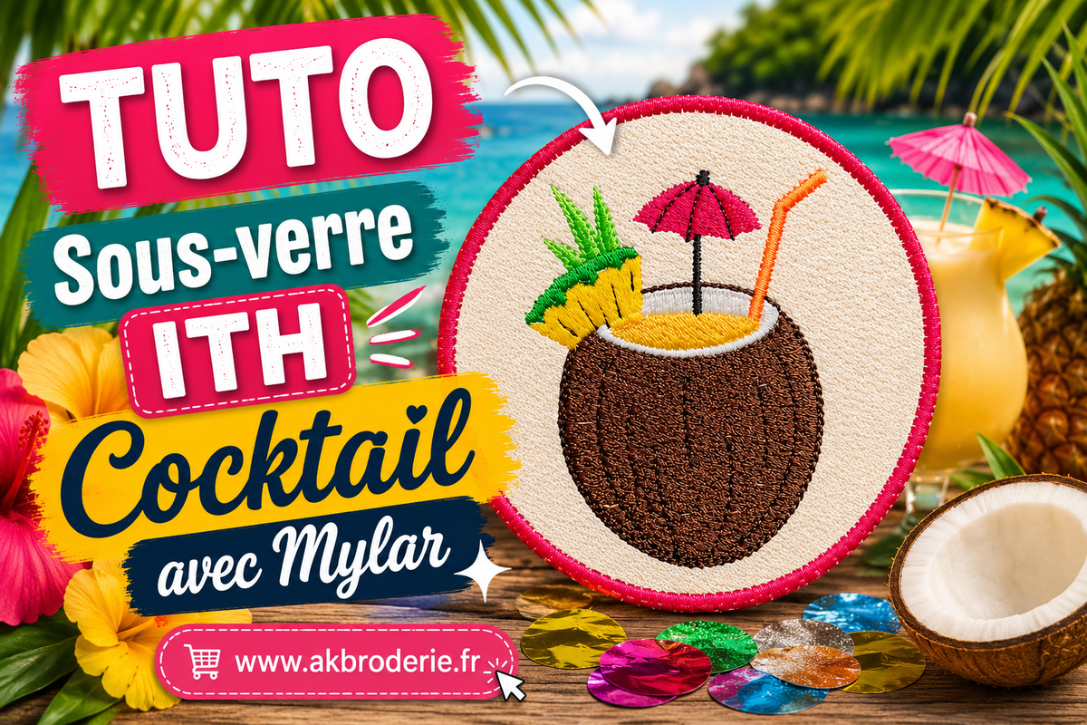 Tutoriel : Sous-verre ITH « Cocktail Tropical » avec Mylar (optionnel)