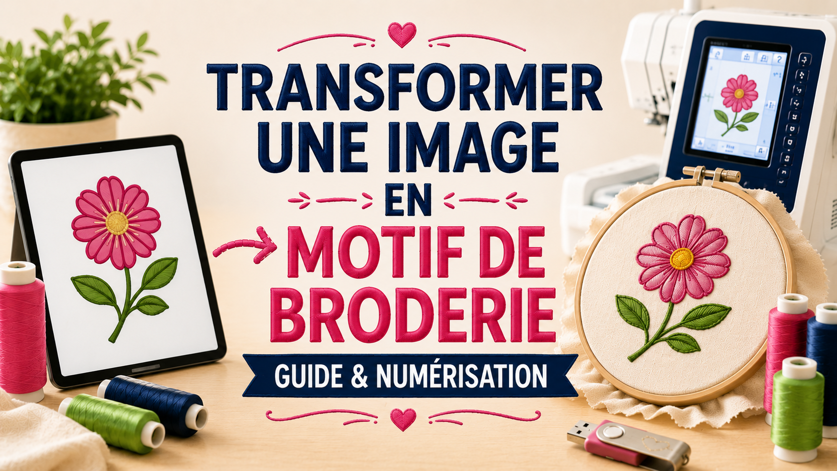 Transformer une image ou un logo en motif de broderie machine grâce à la numérisation