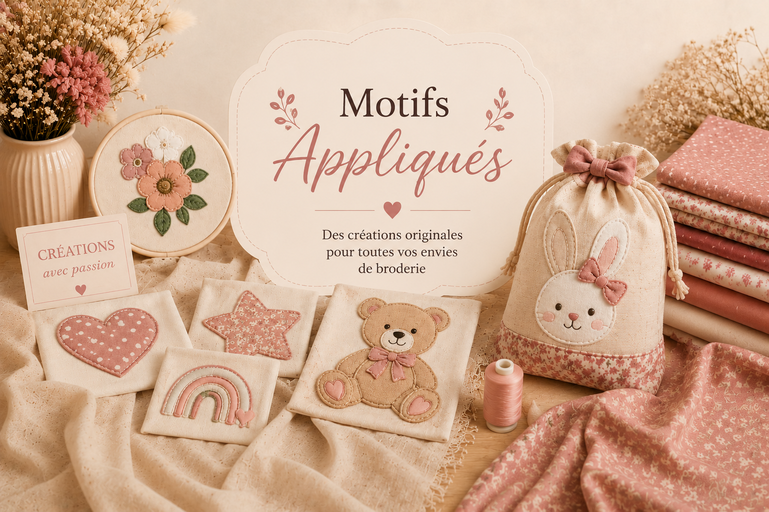 Motifs Appliqués Broderie Machine