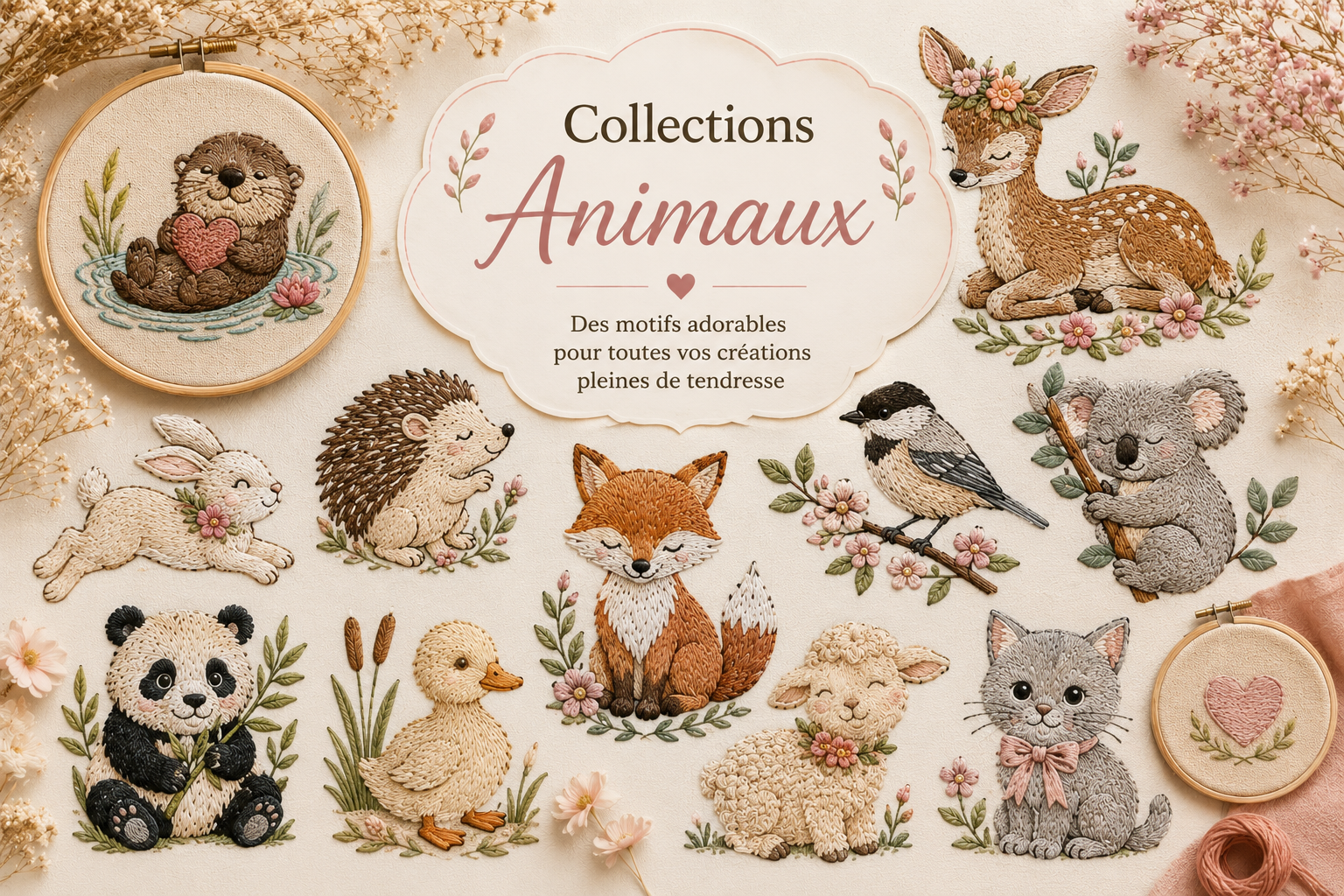 Motifs Animaux Broderie Machine