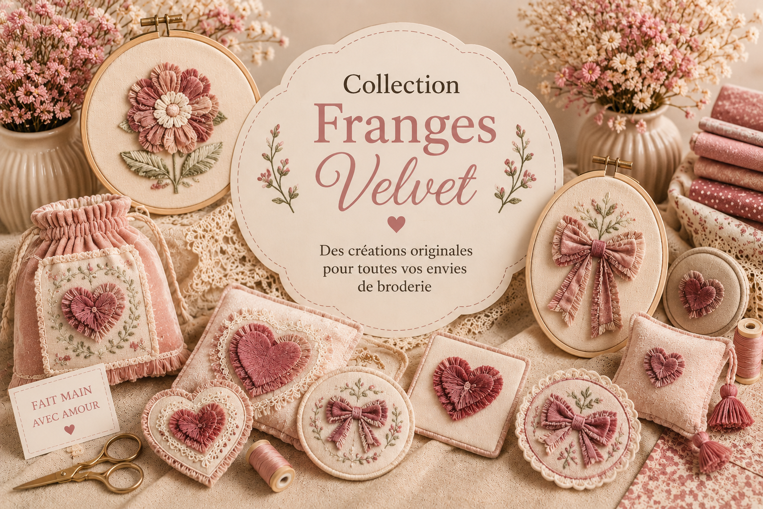 Collection Motif Franges Velvet