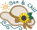 Chapeau d'Été en Appliqué – Fichier Broderie Disponible 10x10