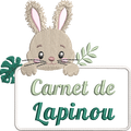 Motif de broderie Étiquette Lapin personnalisable avec petit lapin, feuillages et cadre pour ajouter un prénom ou un texte au format 10x10