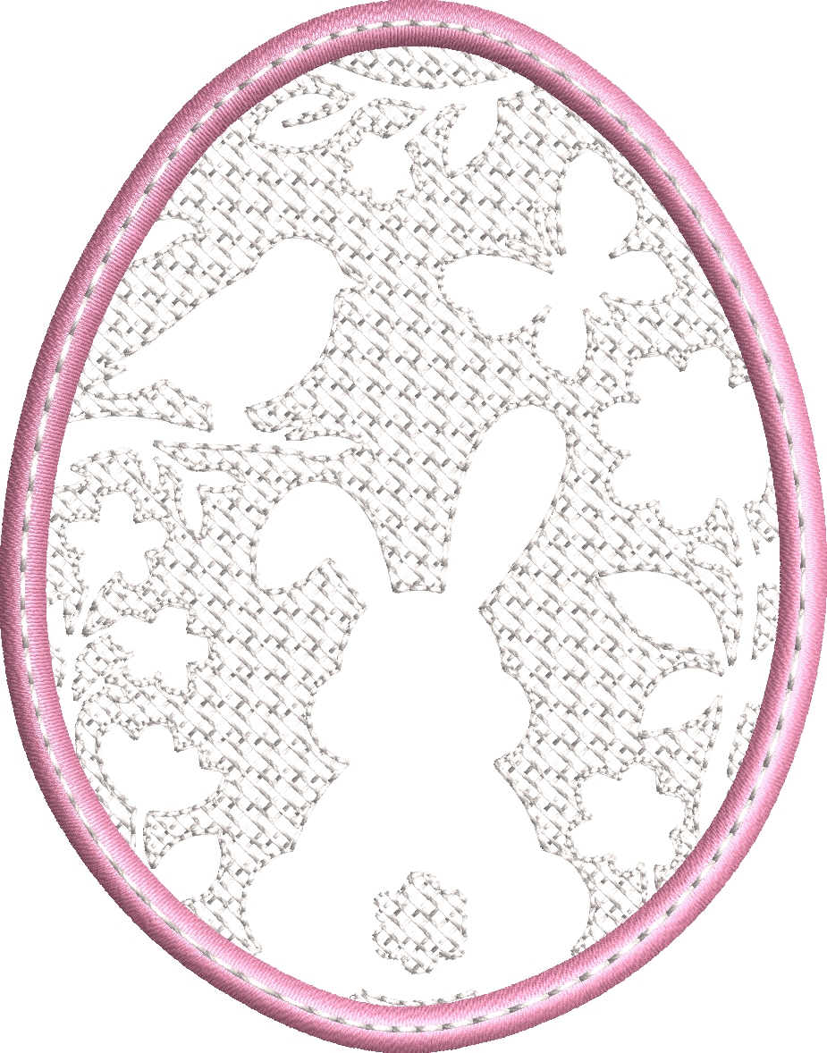 Lingette ITH Embossage “Lapin” - Fichier Broderie 10x10