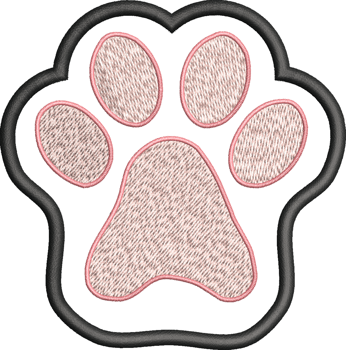 Lingette ITH en forme de patte de chien ou chat- Fichier Broderie 10x10, 13x13, 15x15, plaques