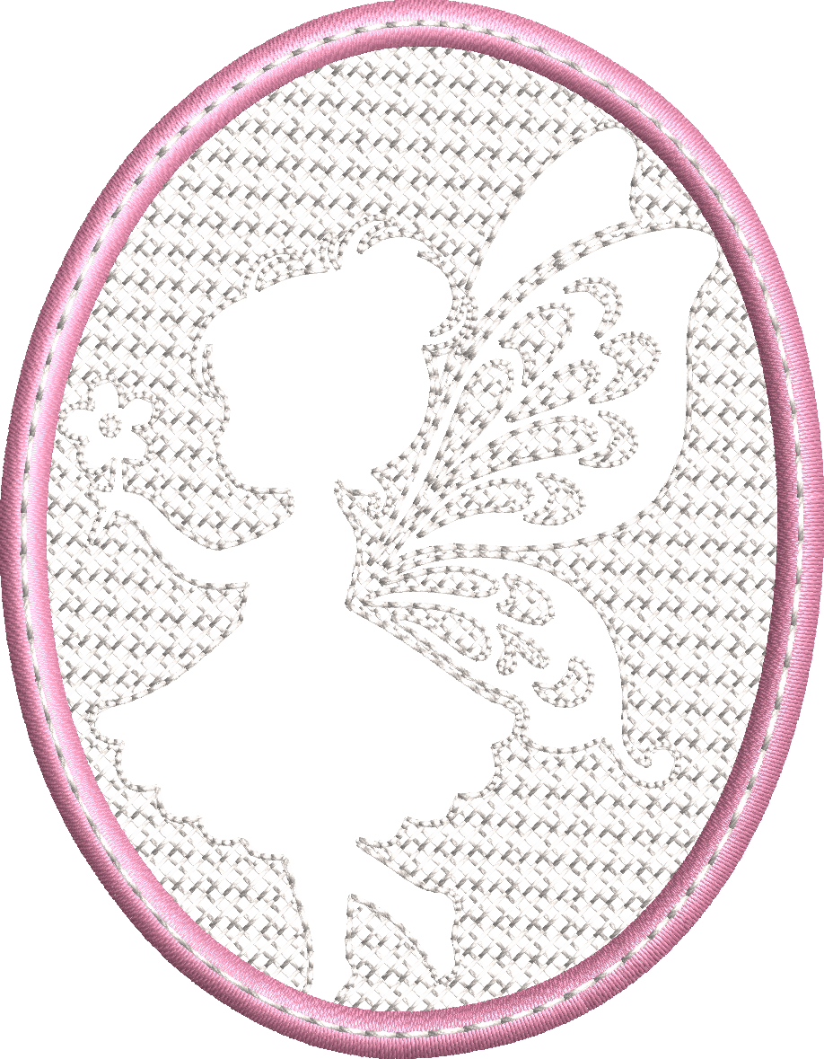 Lingette ITH Embossage “Fée” - Fichier Broderie 10x10