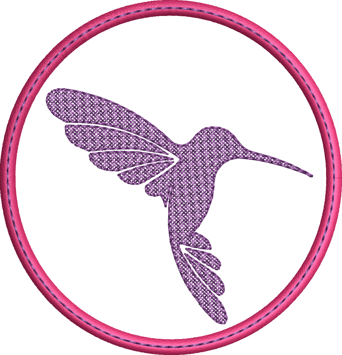 Lingette ITH Embossage “Colibri” - Fichier Broderie 10x10