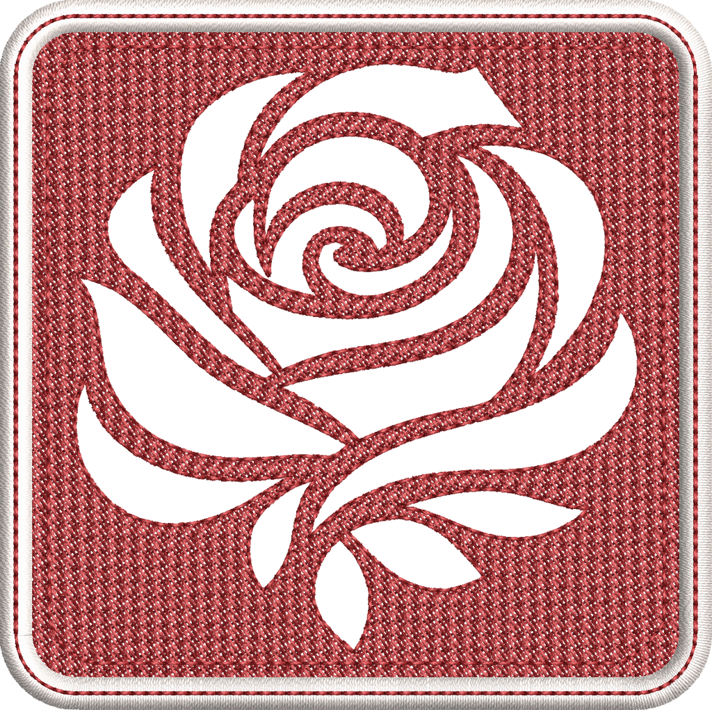 Lingette ITH Embossage “Rose” - Fichier Broderie 10x10