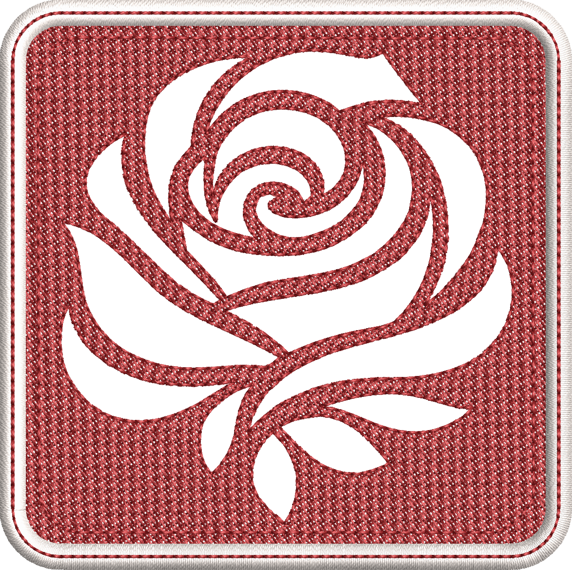 Lingette ITH Embossage “Rose” - Fichier Broderie 10x10