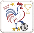 ITH Passion Foot 2026 | Sous-verres et Sous-pichet Broderie Machine pour Supporters