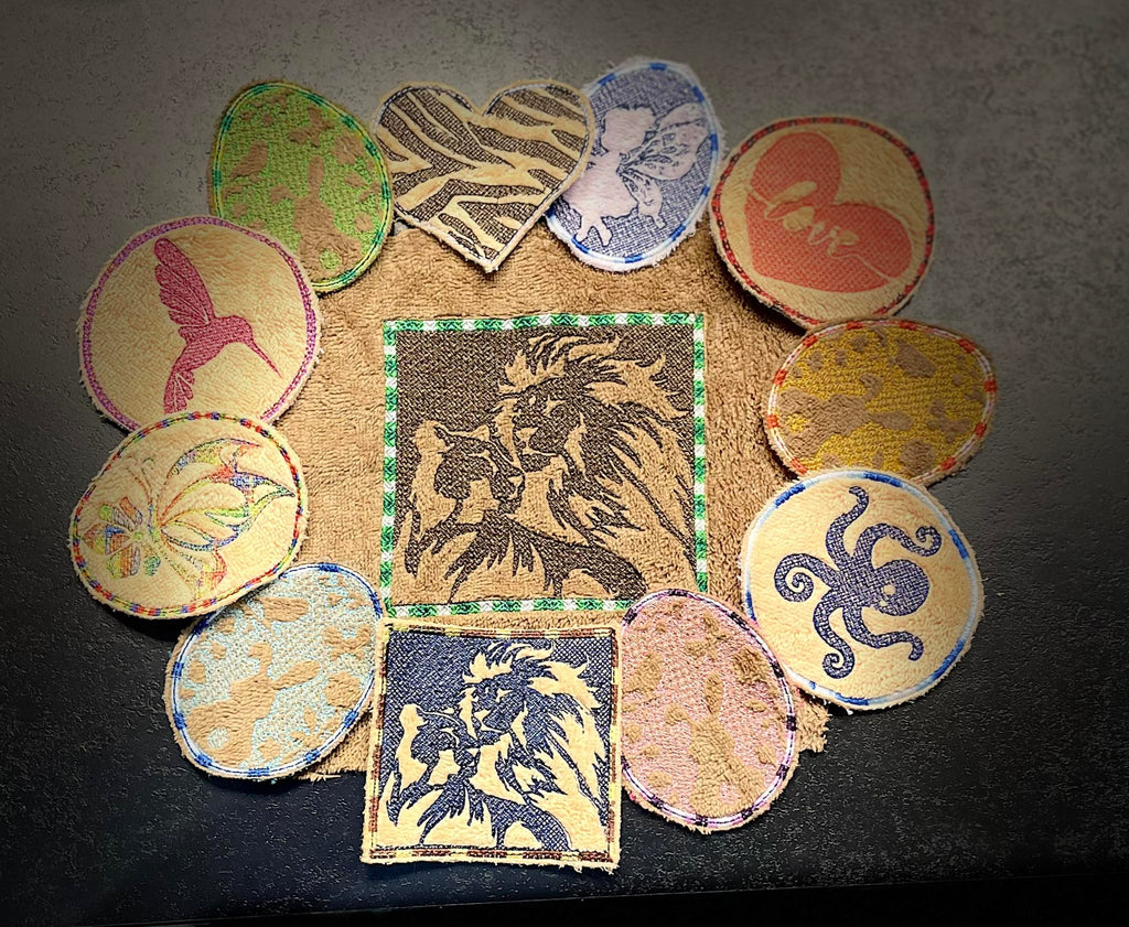 Lingette ITH Embossage “Fée” - Fichier Broderie 10x10
