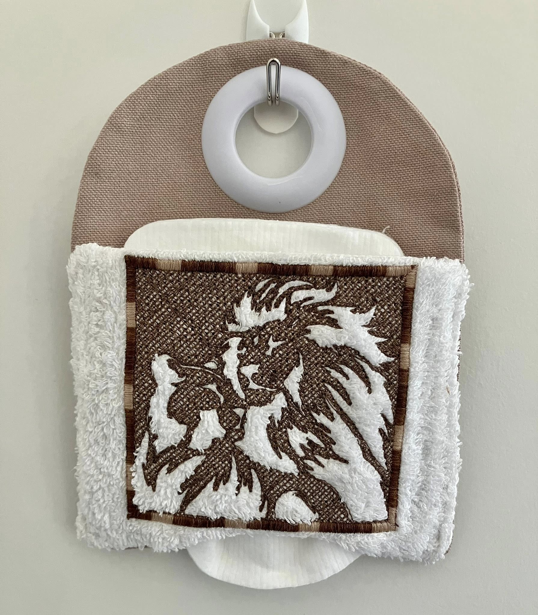 Lingette ITH Embossage “Lion lionne” - Fichier Broderie 10x10