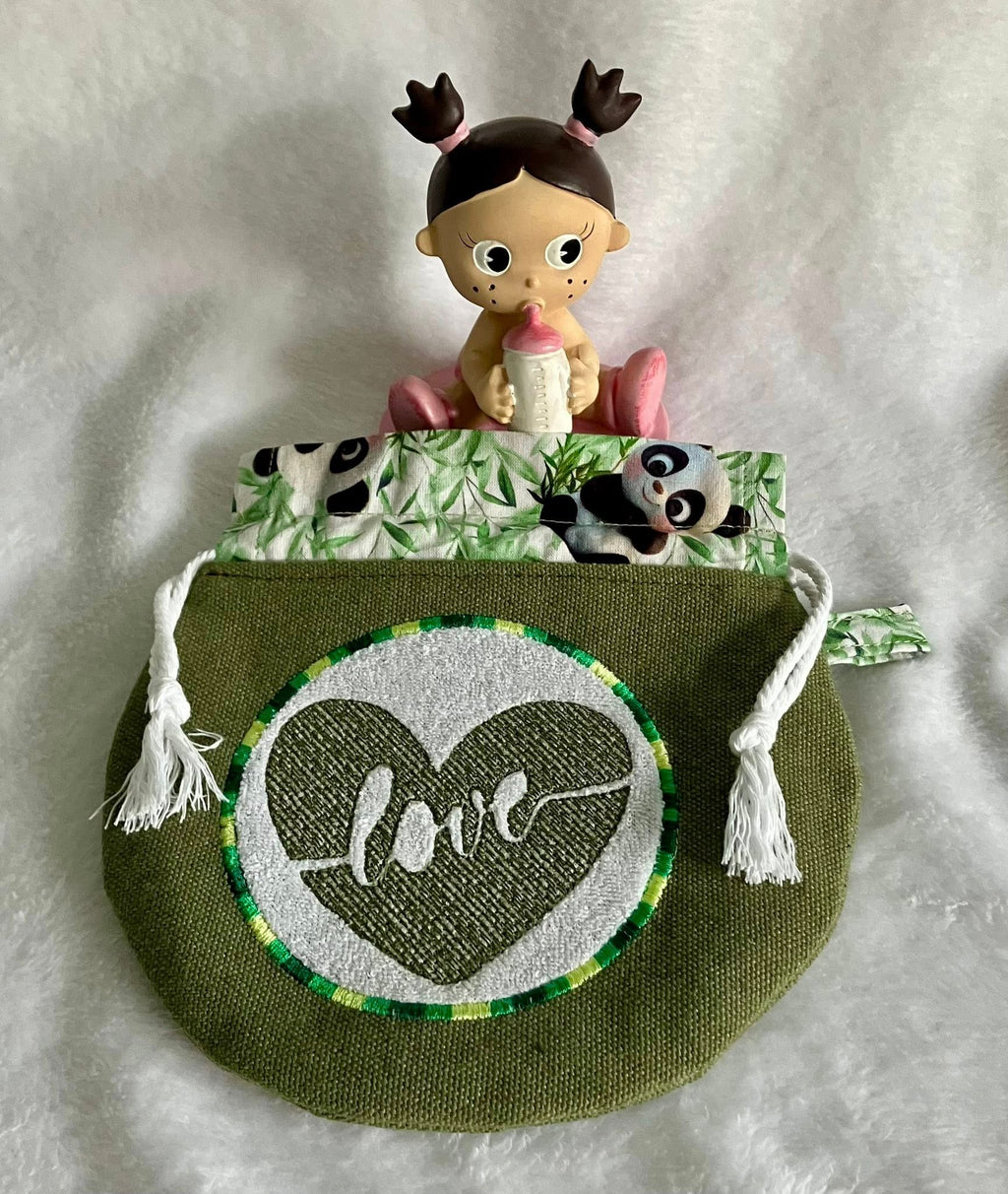 Lingette ITH Embossage Coeur "Love" - Fichier Broderie 10x10
