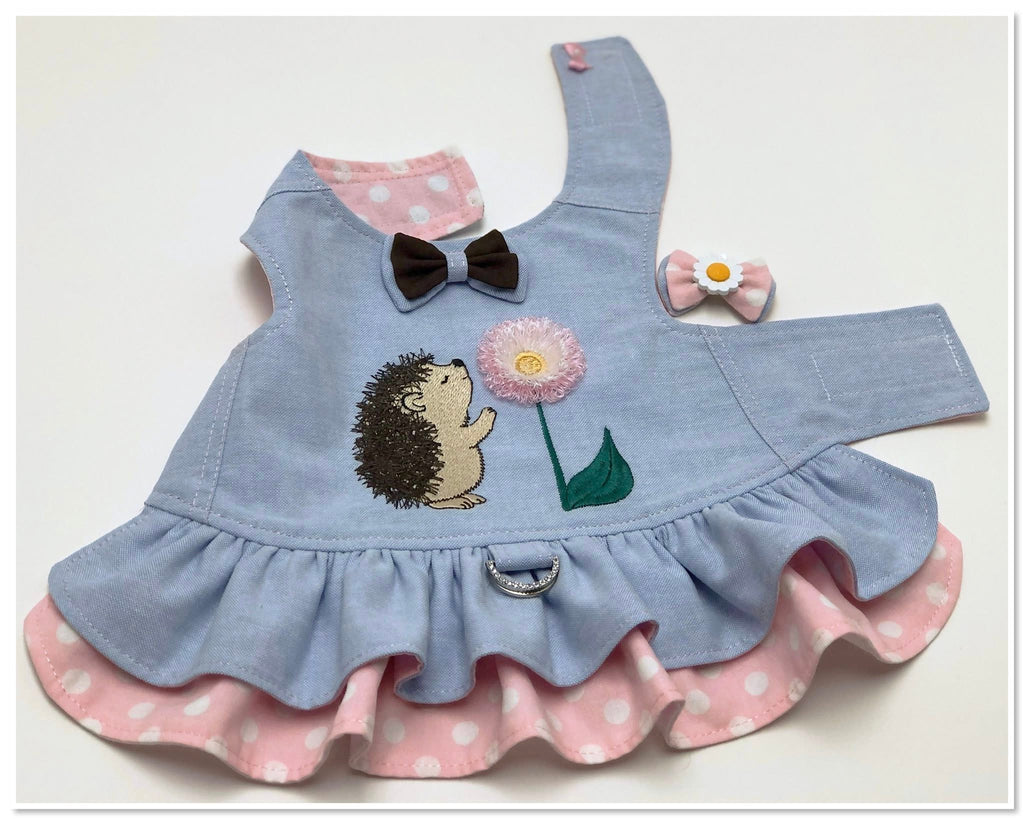 Hérisson & Fleur à Franges – Fichier Broderie Disponible 10x10