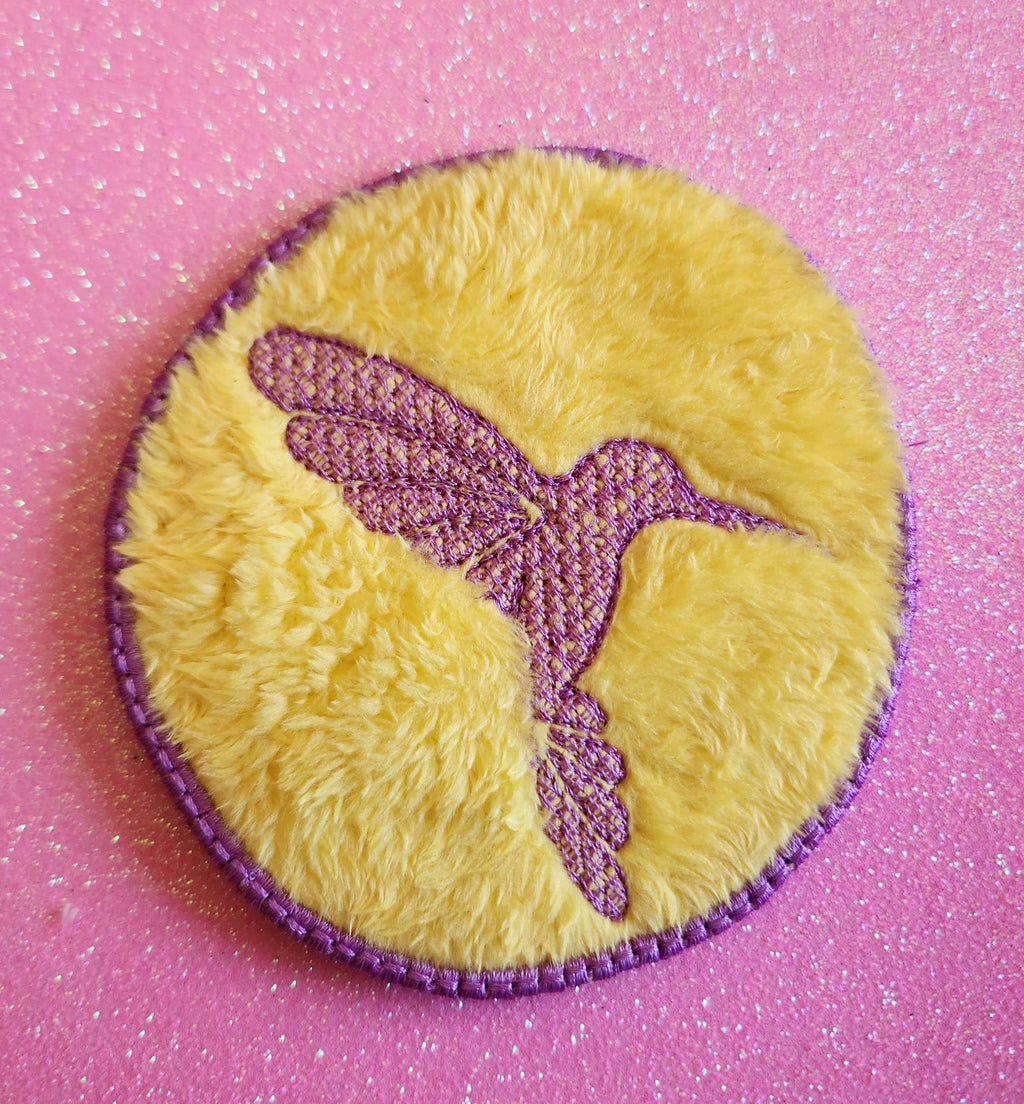Lingette ITH Embossage “Colibri” - Fichier Broderie 10x10