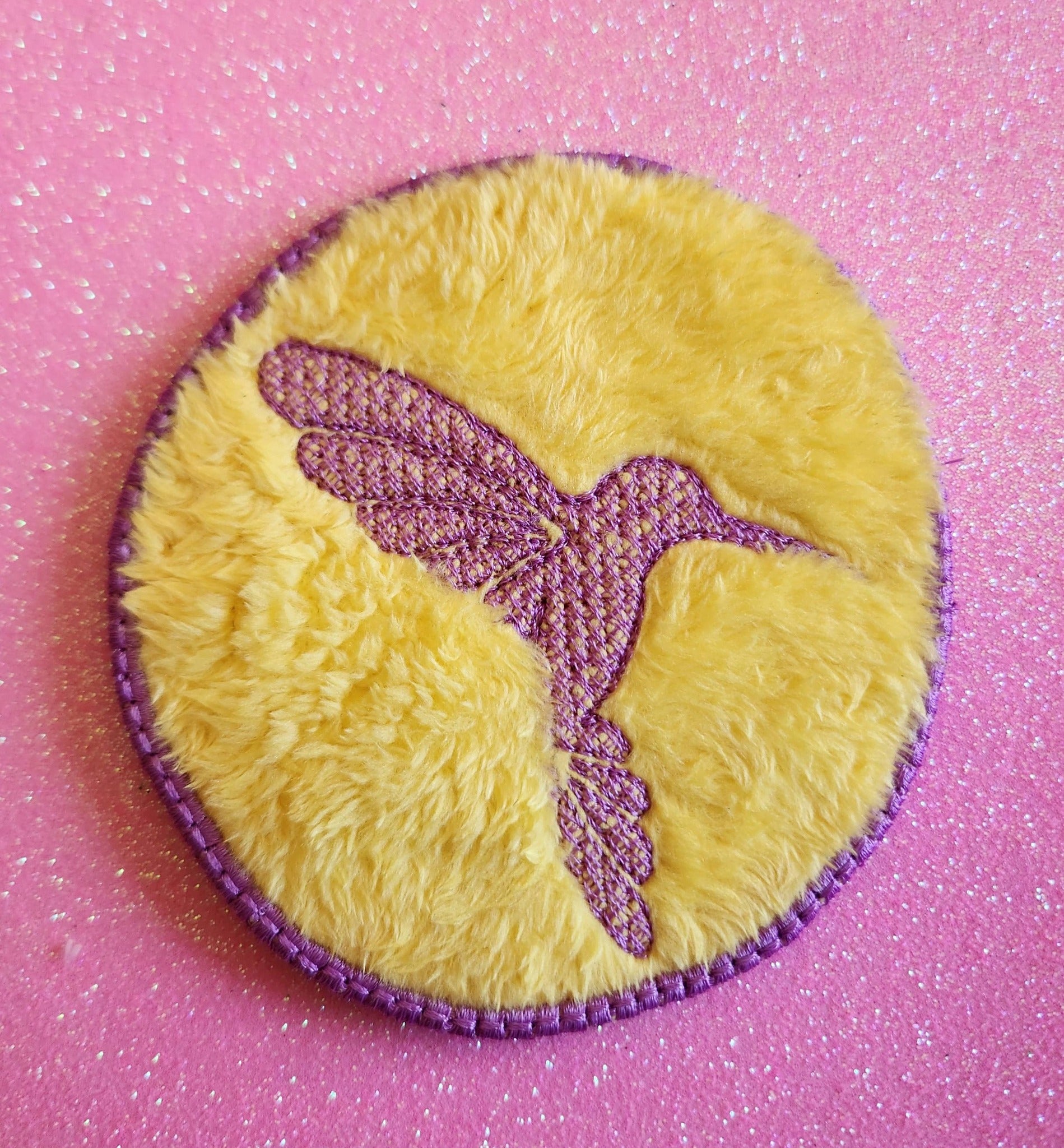 Lingette ITH Embossage “Colibri” - Fichier Broderie 10x10