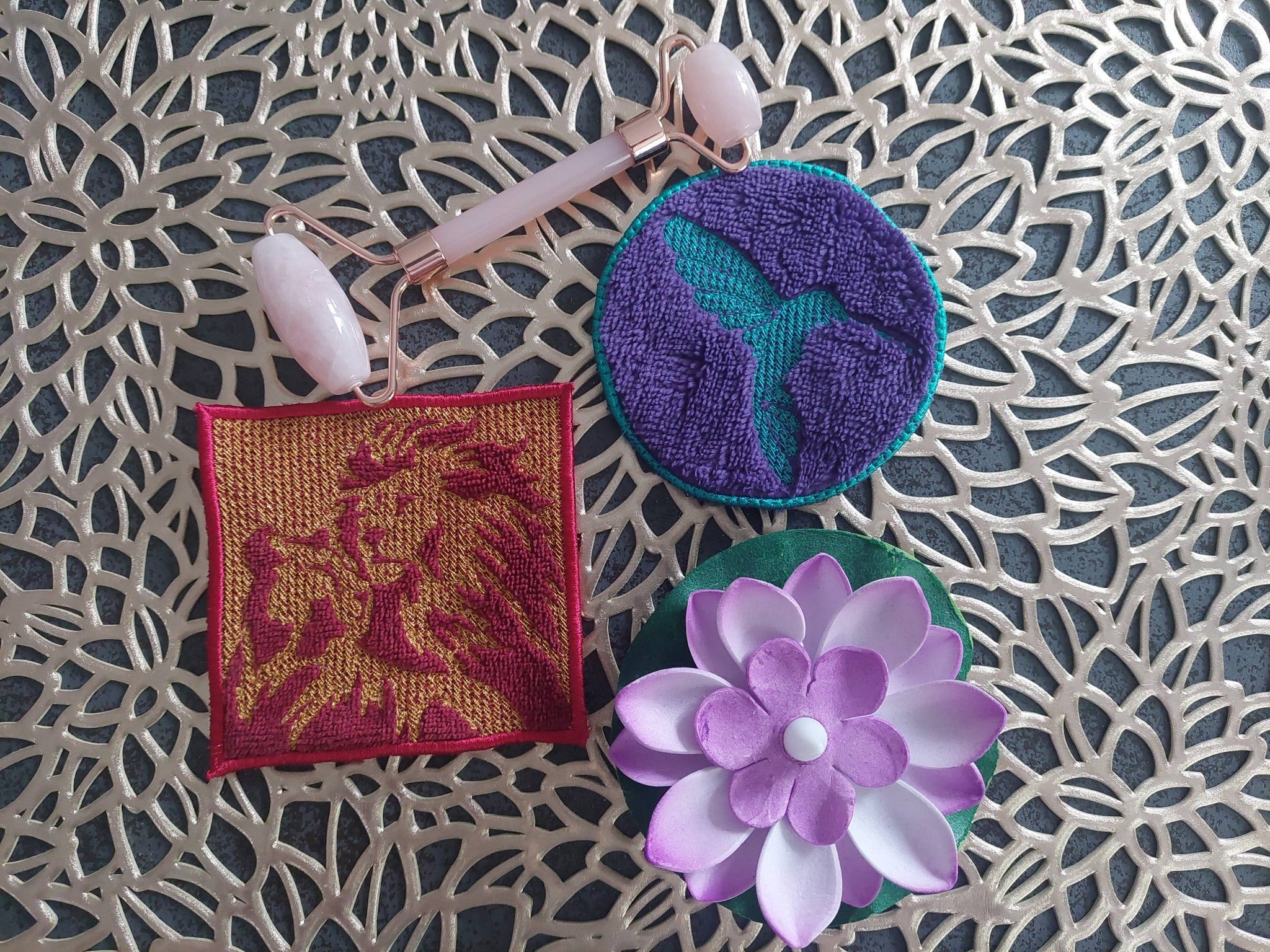 Lingette ITH Embossage “Lion lionne” - Fichier Broderie 10x10