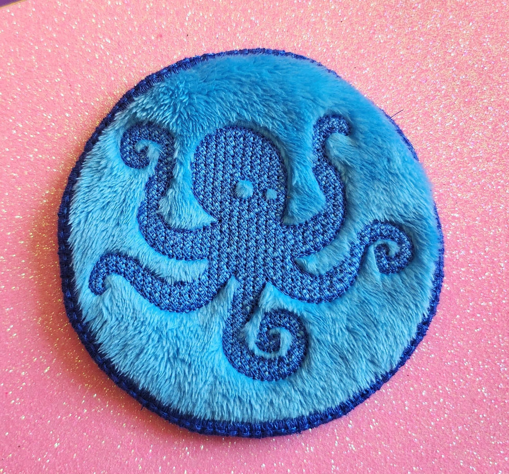 Lingette ITH Embossage “Pieuvre” - Fichier Broderie 10x10