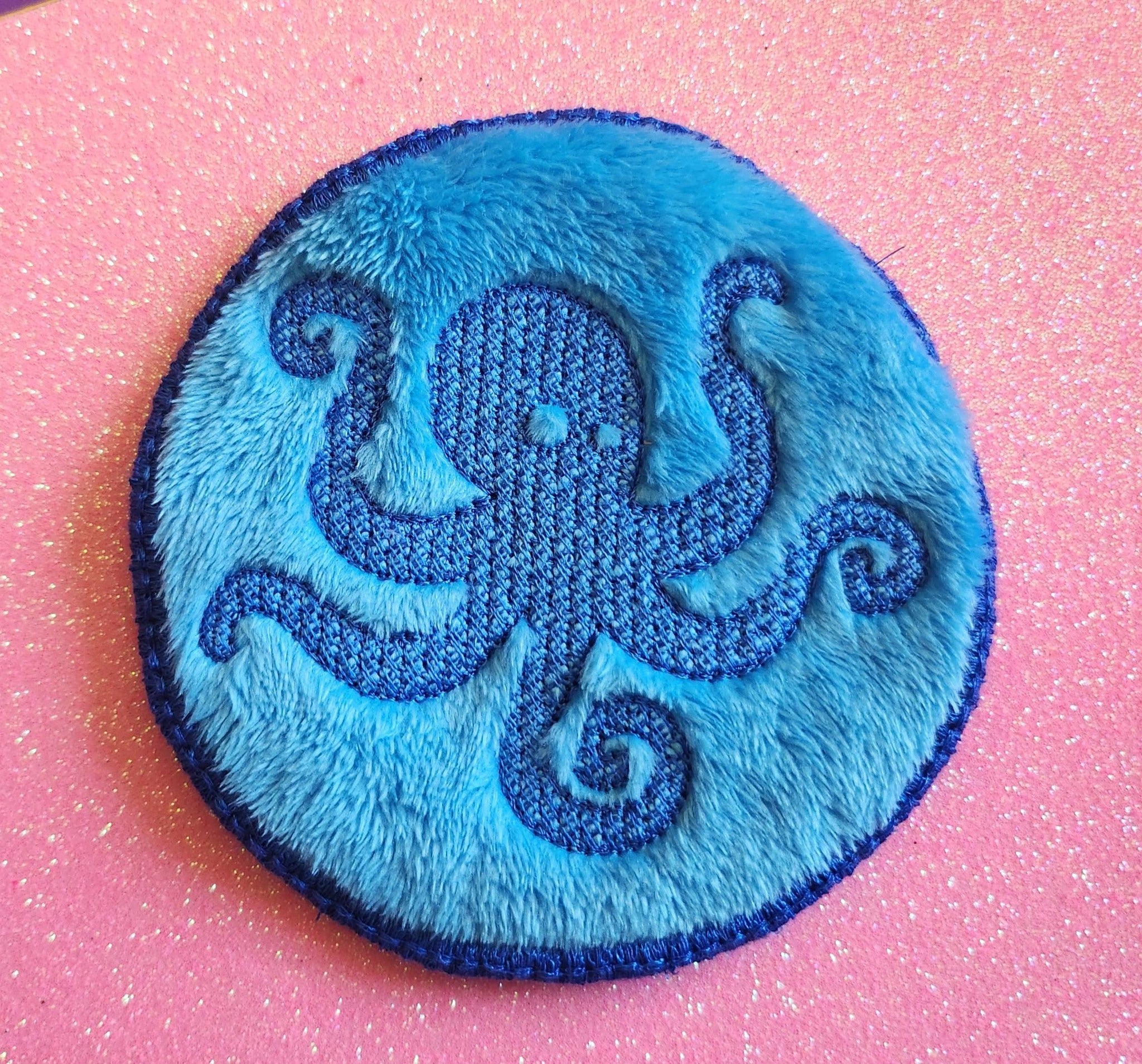 Lingette ITH Embossage “Pieuvre” - Fichier Broderie 10x10