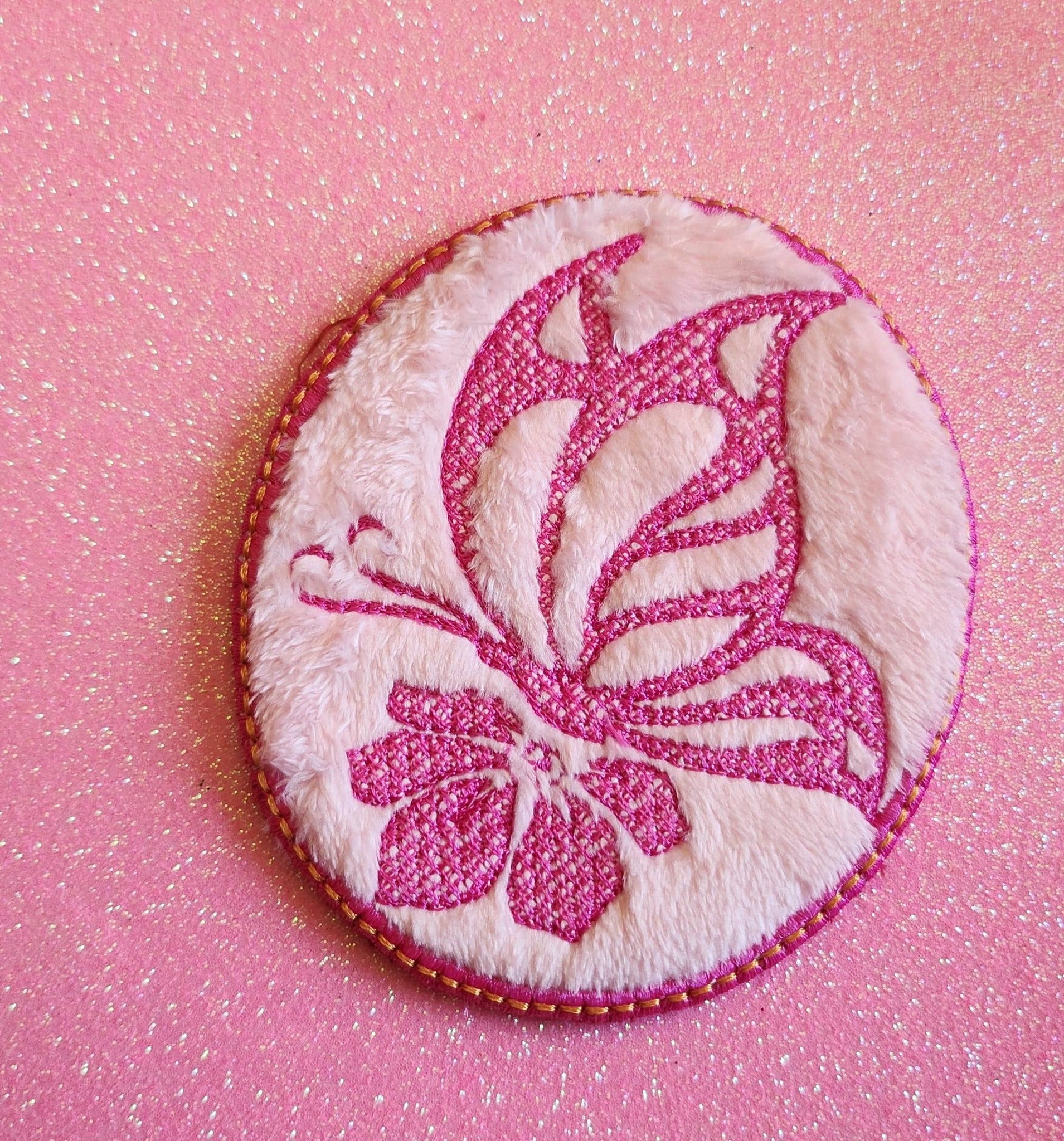 Lingette ITH Embossage “Papillon” - Fichier Broderie 10x10