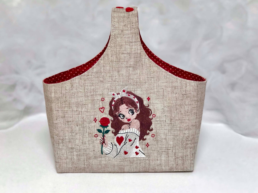 Rosie Valentine - Fichier Broderie - Format 10x10 - 15x15 - 18x13 - Pack 3 Tailles