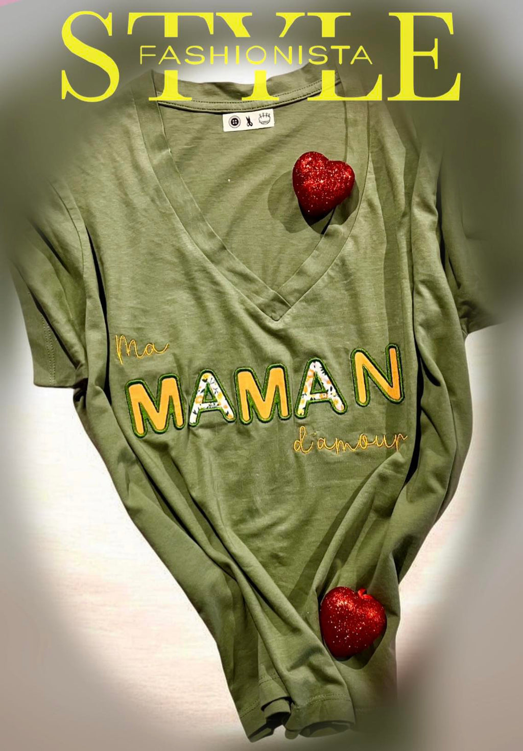 Appliqué « Ma Maman d'Amour » – Tendresse & Émotion - Motif de broderie - Format disponible 26x16