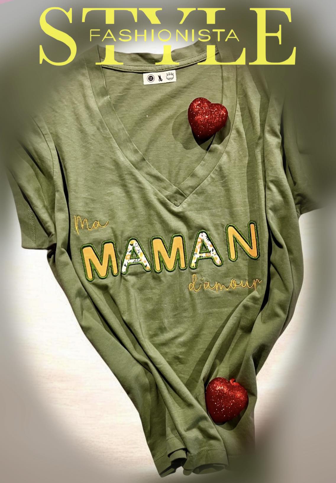 Appliqué « Ma Maman d'Amour » – Tendresse & Émotion - Motif de broderie - Format disponible 26x16