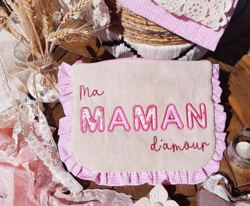 Appliqué « Ma Maman d'Amour » – Tendresse & Émotion - Motif de broderie - Format disponible 26x16