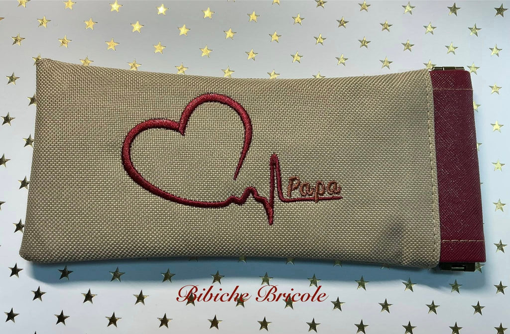 Papa, Mon Battement de Cœur – Fichier Broderie Disponible 10x10