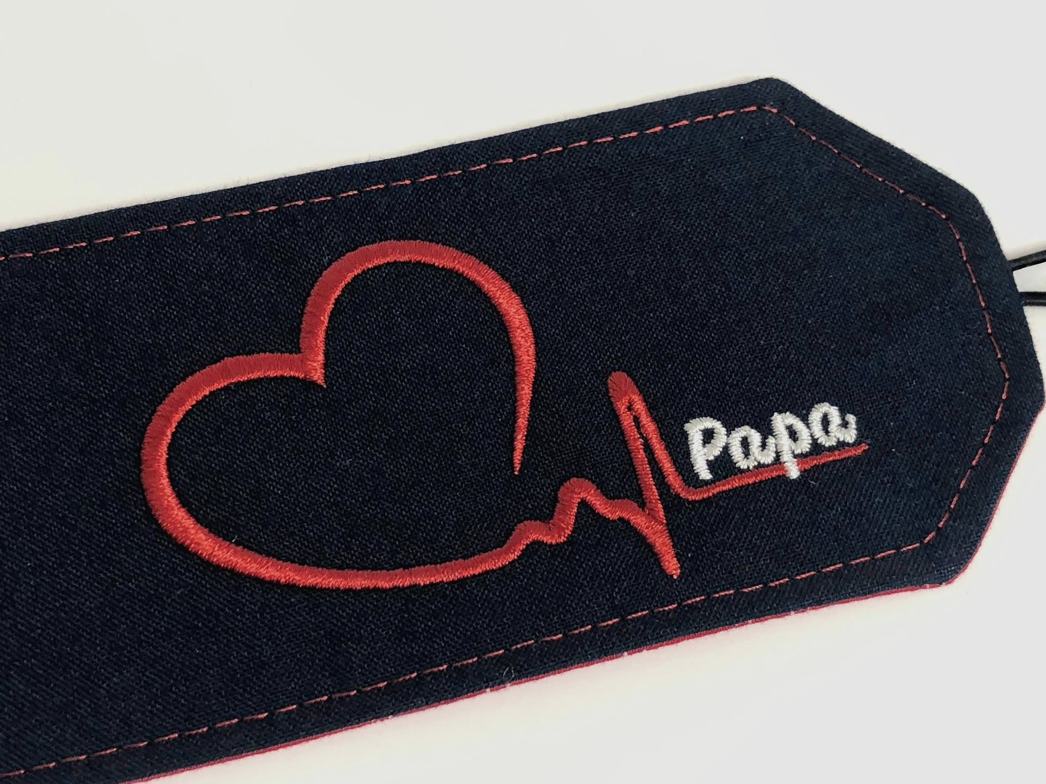 Papa, Mon Battement de Cœur – Fichier Broderie Disponible 10x10