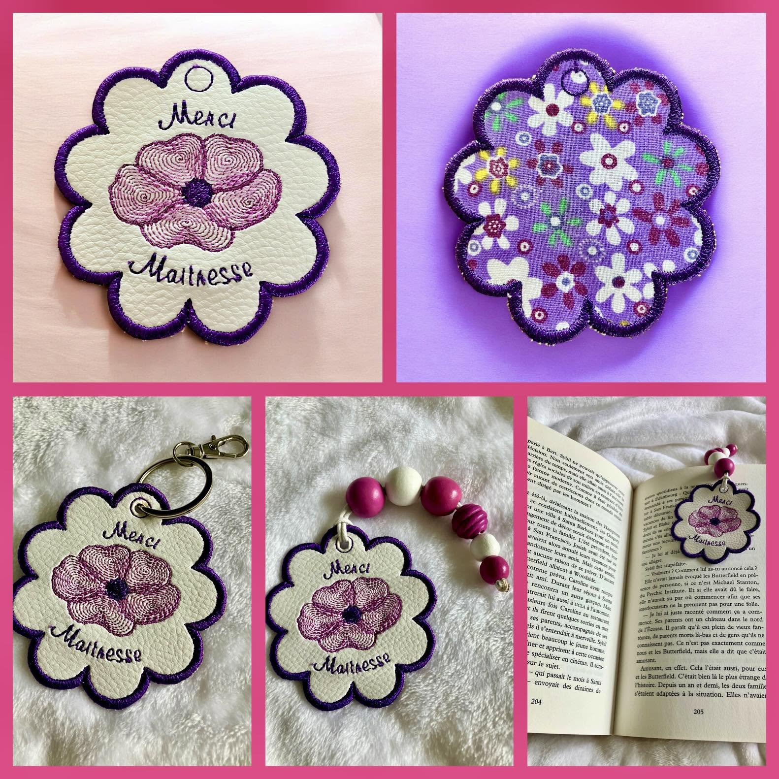 Collection Merci Maître, Maîtresse, ATSEM, AESH & Nounou – Fichiers Broderie Machine Complets