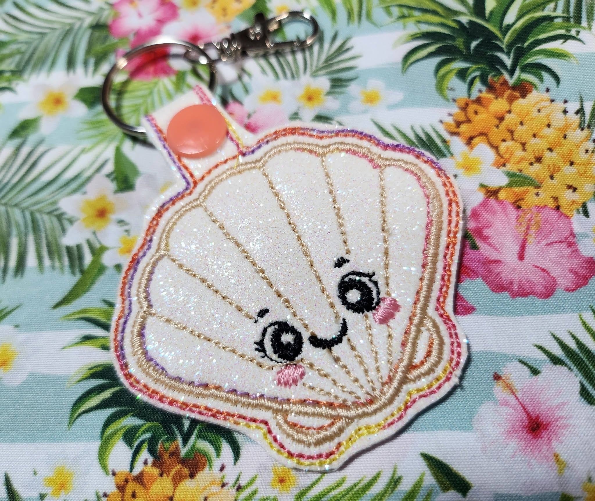 Pack de 3 porte-clés ITH Océan 3D au choix comprenant des modèles kawaii marins – Fichiers broderie machine AK Broderie