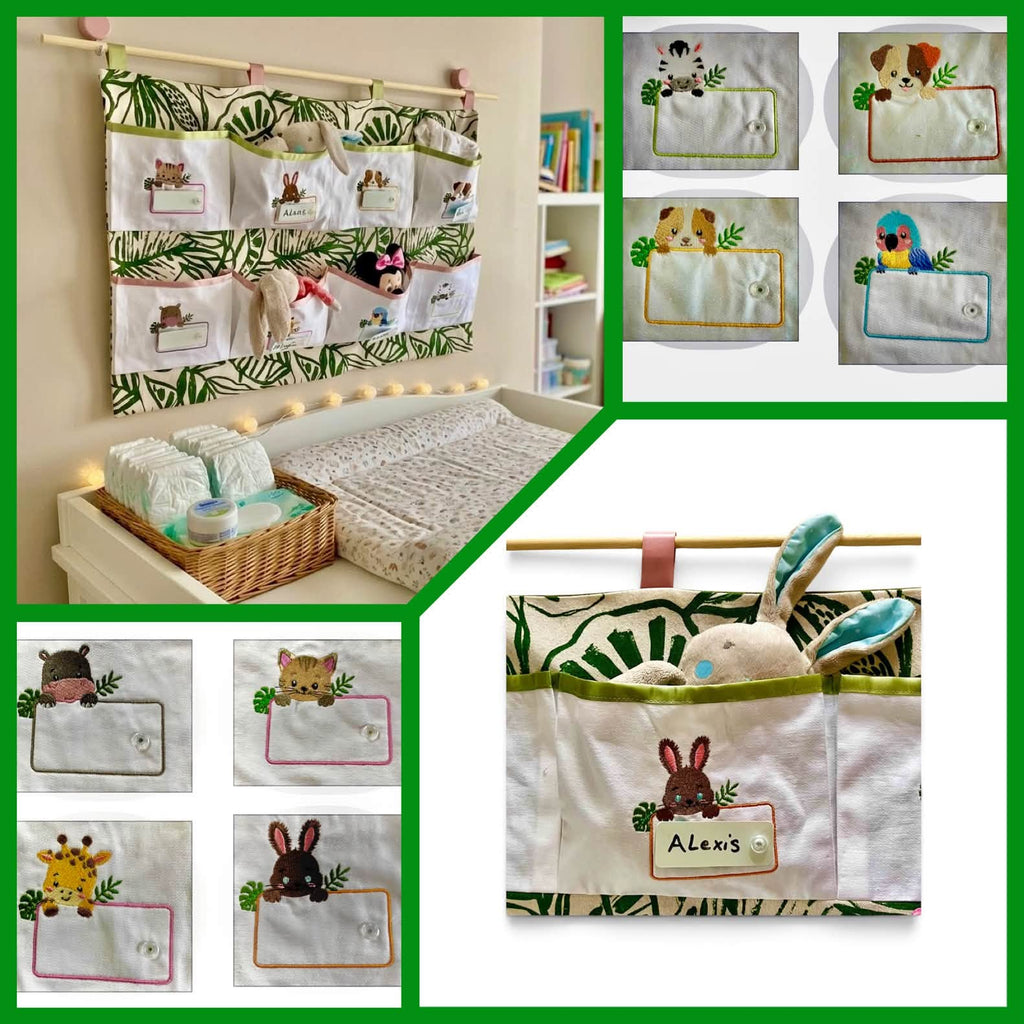 Étiquette Perroquet – Motif de Broderie Machine Personnalisable – Format 10x10