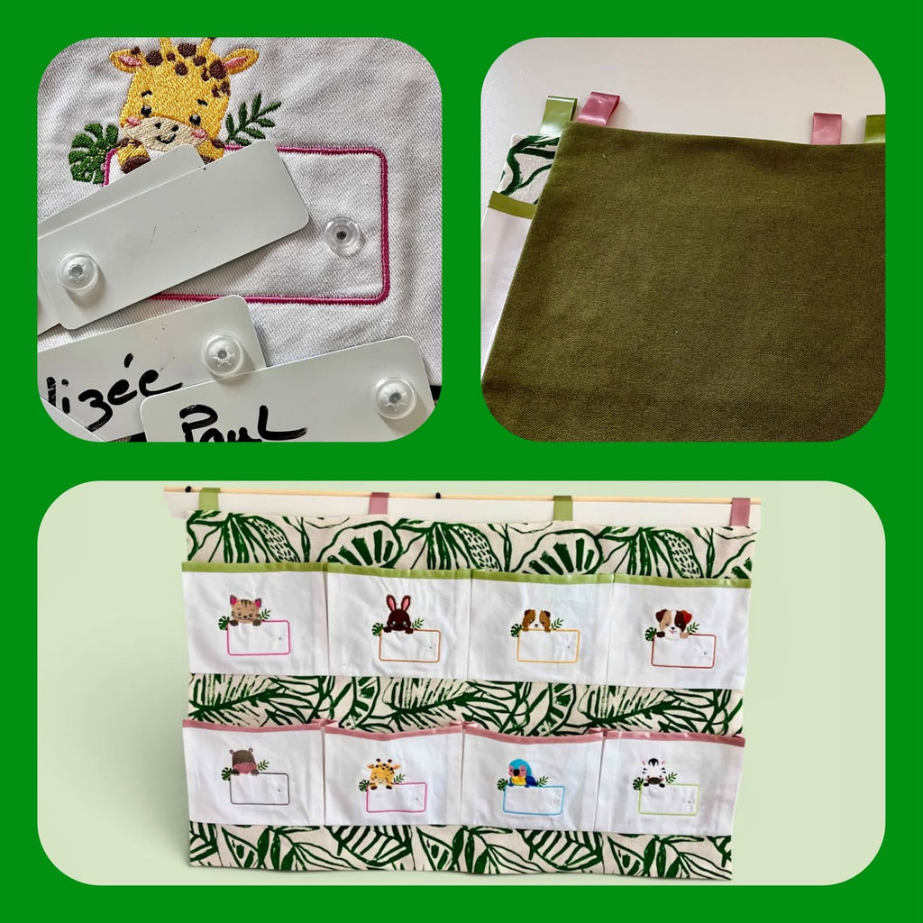 Étiquette Perroquet – Motif de Broderie Machine Personnalisable – Format 10x10