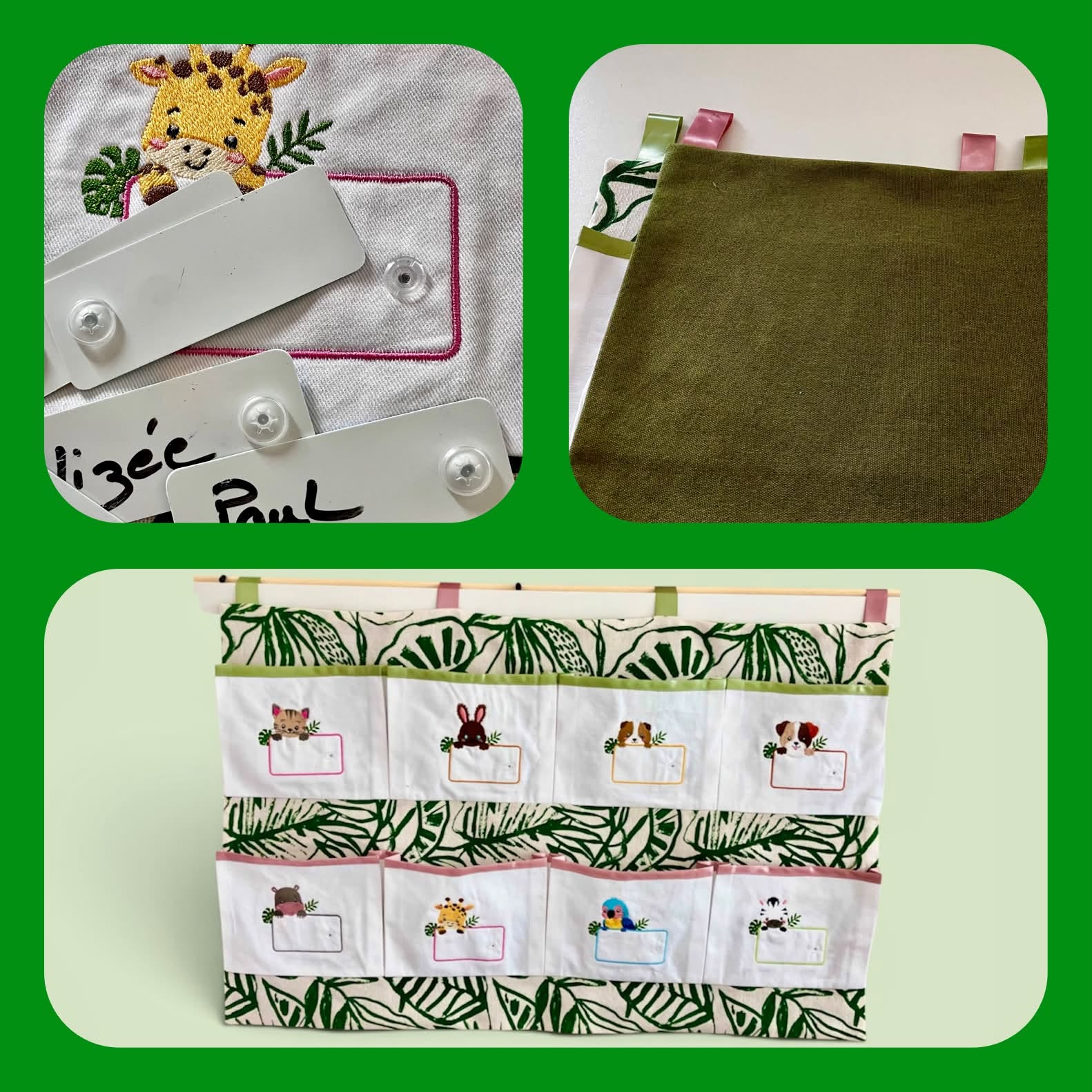 Étiquette Perroquet – Motif de Broderie Machine Personnalisable – Format 10x10