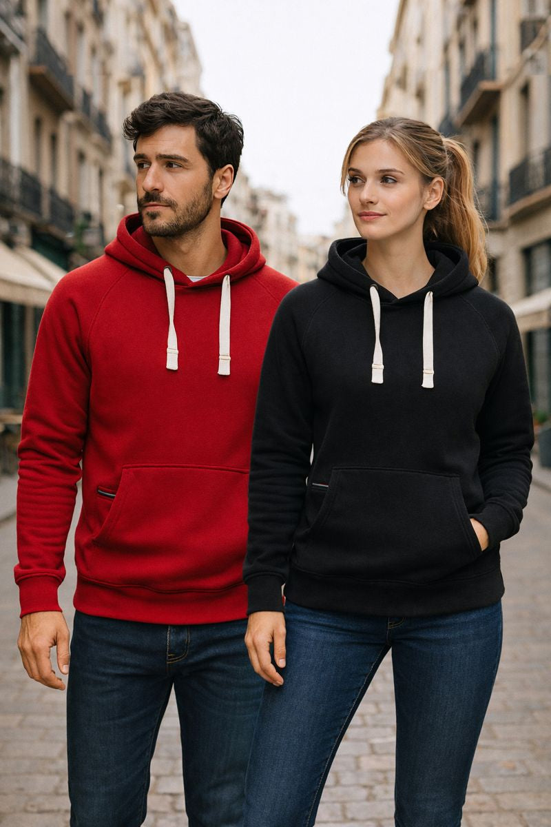 Sweat-shirt écoresponsable à capuche unisexe à personnaliser en broderie
