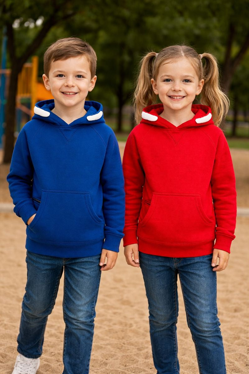 Sweat-shirt Enfant écoresponsable à capuche unisexe à personnaliser en broderie