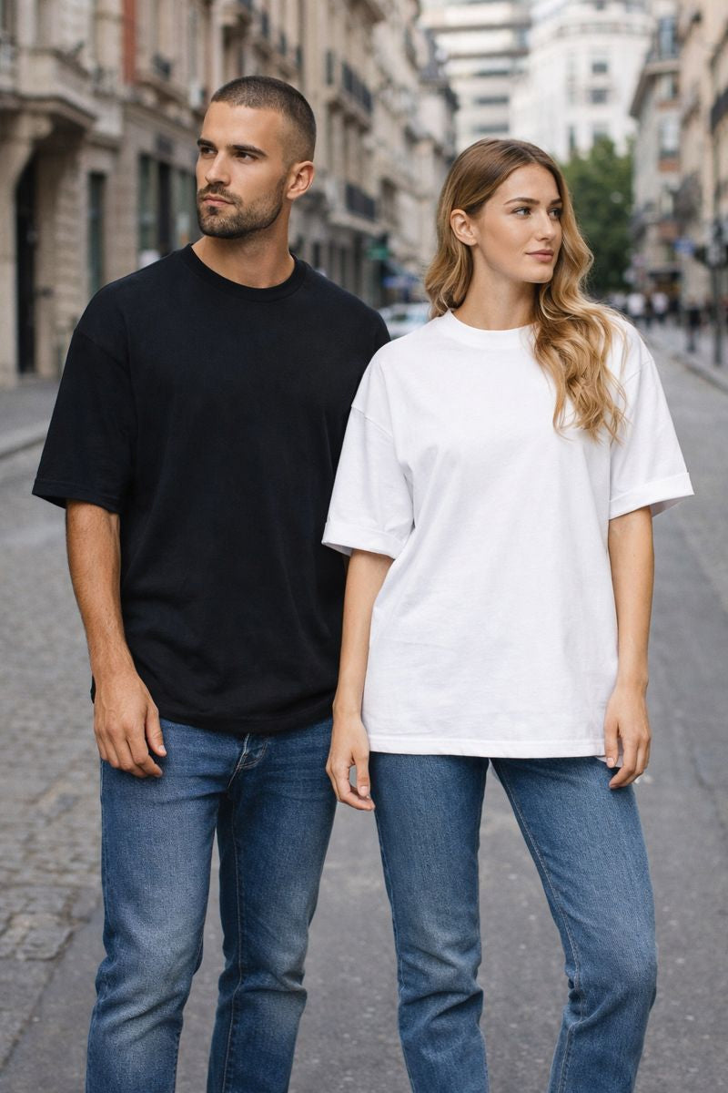 T-shirt Unisexe Oversize – Confort & Style Intemporel à personnaliser en Broderie