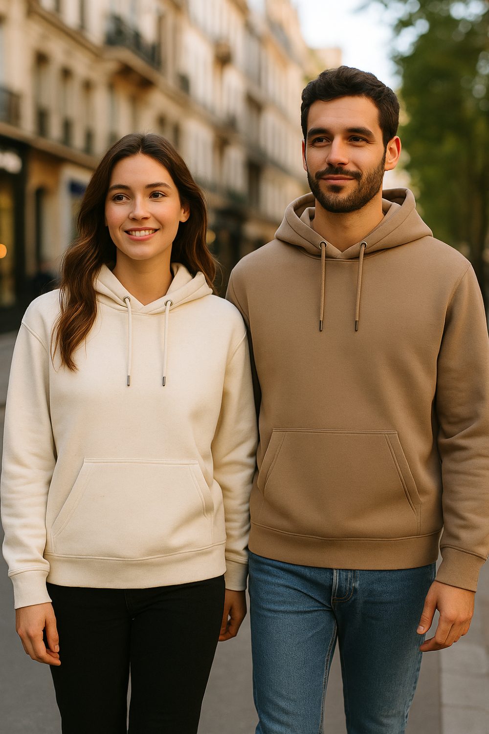Sweat-shirt écoresponsable à capuche unisexe à personnaliser en broderie