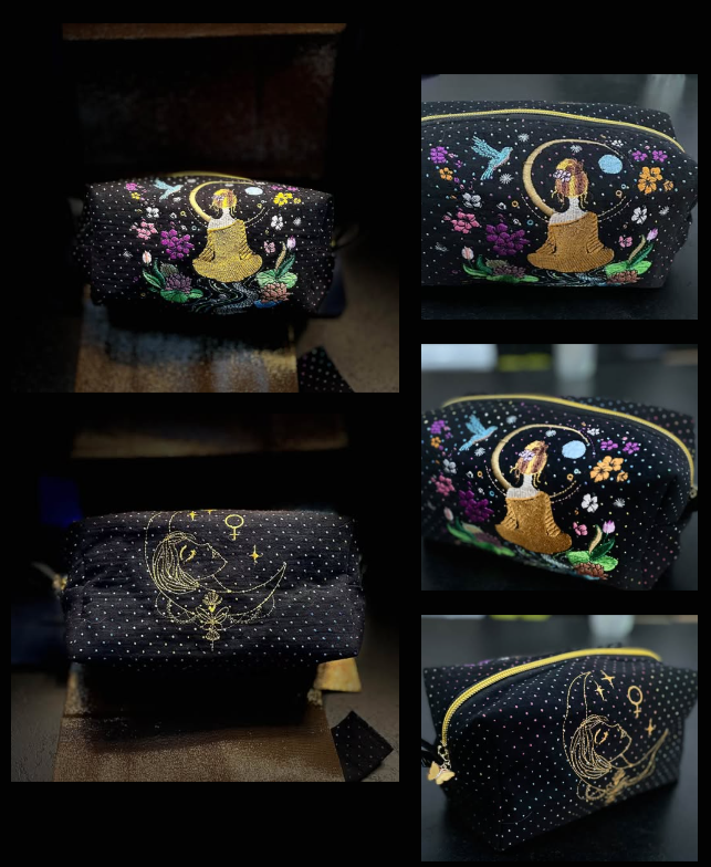 Méditation au Jardin des Songes – Motif de Broderie Machine – 3 Tailles