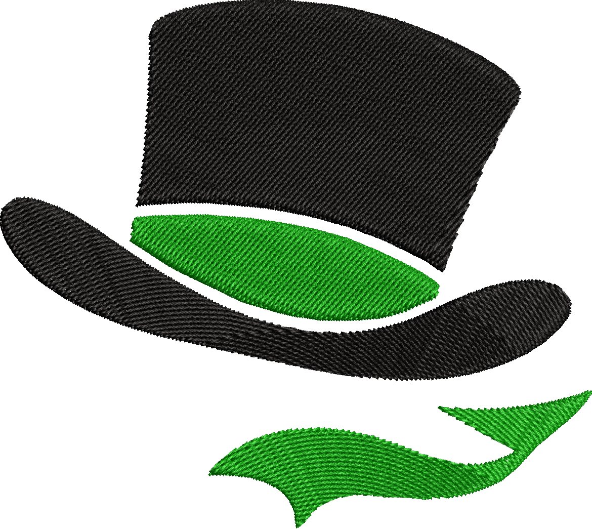 Chapeaux de conscrits - Haut de forme – Tradition & esprit festif - Motif de broderie - Pack de 5 designs en 2 tailles