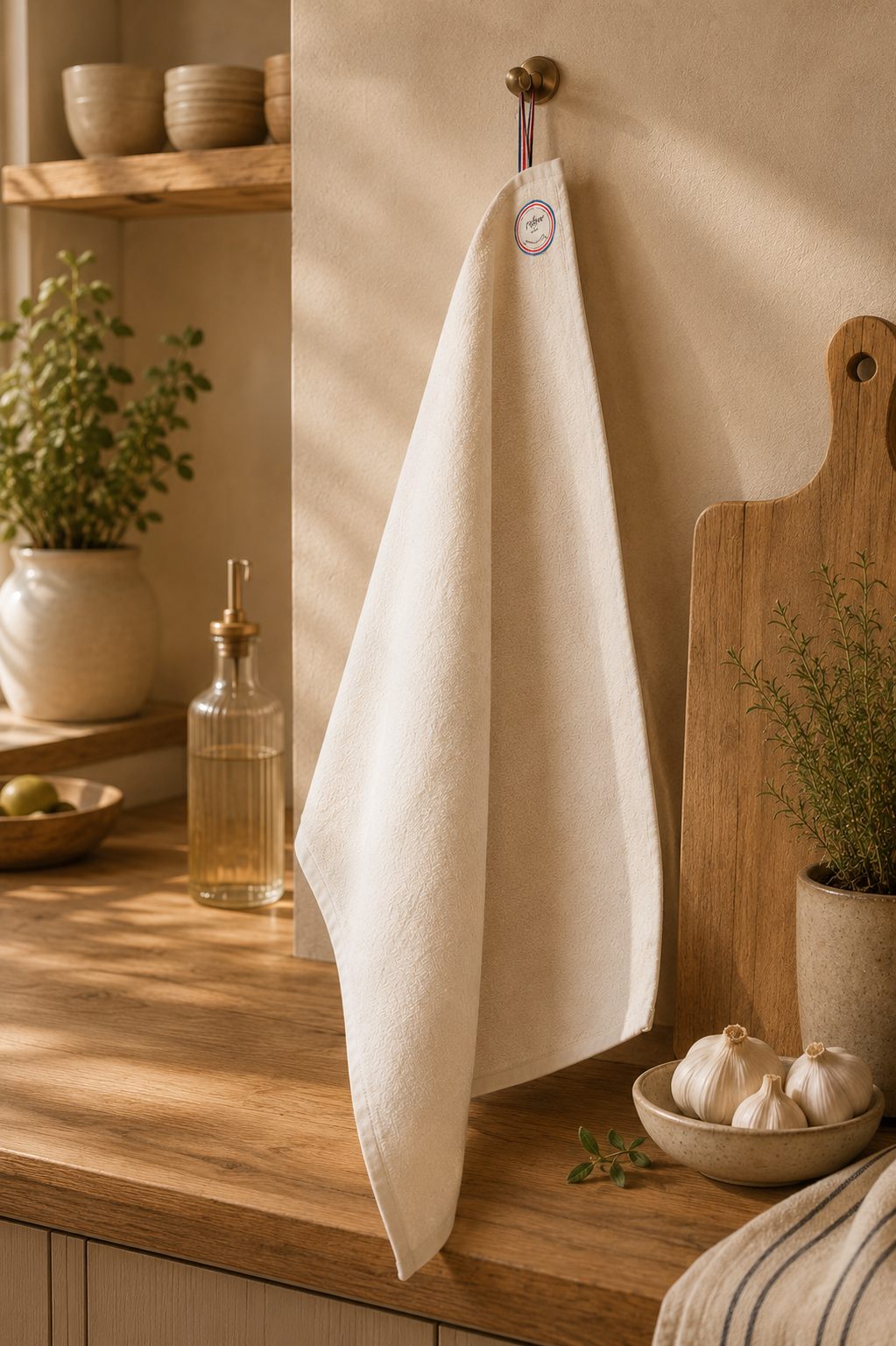 Essuie-vaisselle Origine France Garantie – Coton Biologique à personnaliser en broderie