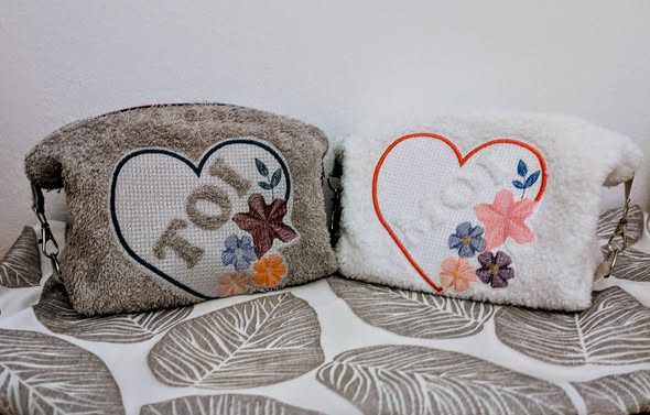 Embossage Toi & Moi - 2 Motifs de broderie : Motif Toi + Motif Moi - Format disponible : 10x10, 15x15 pack 2 tailles