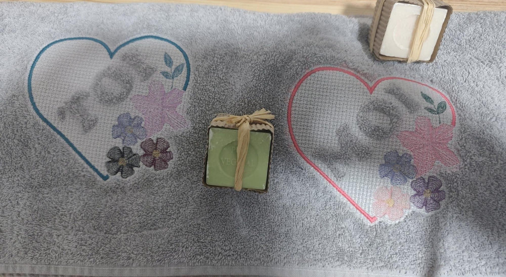 Embossage Toi & Moi - 2 Motifs de broderie : Motif Toi + Motif Moi - Format disponible : 10x10, 15x15 pack 2 tailles