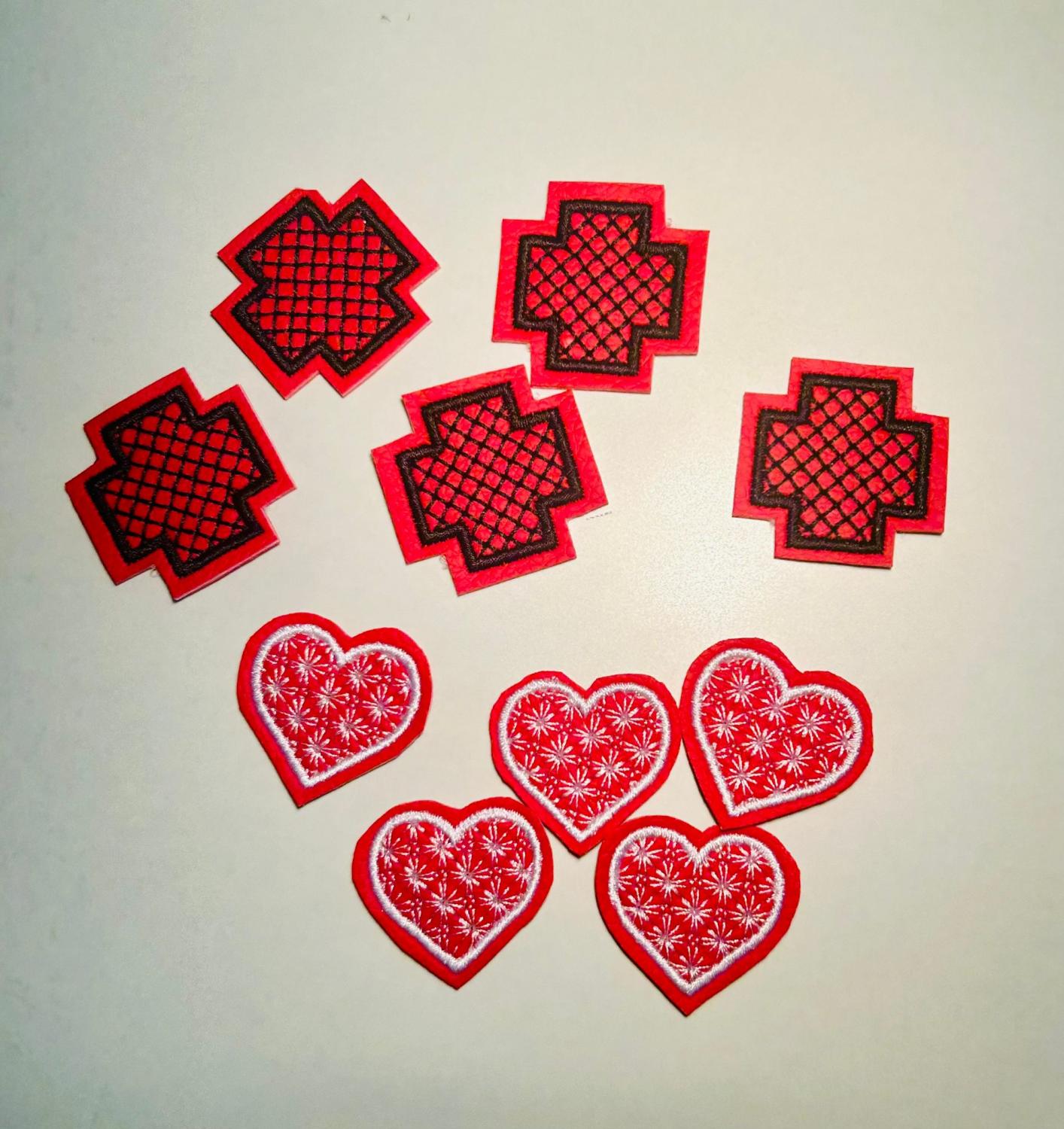 Jeu du Morpion (Tic tac Toe) - Motif ITH de Broderie - 2 motifs le plateau de jeu et les pions - Format 10x10