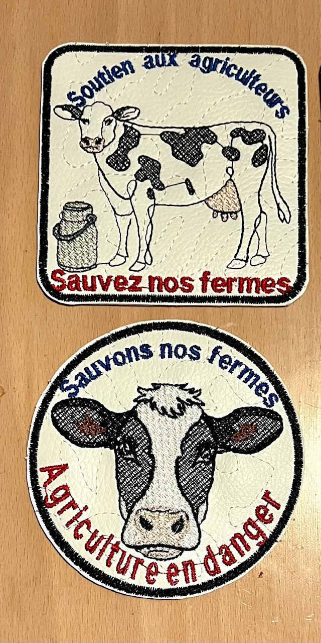 Tête de vache - Motif de broderie - Format disponible 10x10